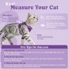 image:imagerabbitgoo Cat Harness and Leash Escape Proof Vest with 3 Adjustable Buckles Soft Comfortable Kitten Harness Easy to Wear Reflective for Safe Outdoor Walking Small GreenPurple