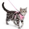 image:imagerabbitgoo Cat Harness and Leash Escape Proof Vest with 3 Adjustable Buckles Soft Comfortable Kitten Harness Easy to Wear Reflective for Safe Outdoor Walking Small GreenPink
