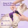 image:imagerabbitgoo Cat Harness and Leash Escape Proof Vest with 3 Adjustable Buckles Soft Comfortable Kitten Harness Easy to Wear Reflective for Safe Outdoor Walking Small GreenPurple