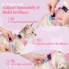 image:imagerabbitgoo Cat Harness and Leash Escape Proof Vest with 3 Adjustable Buckles Soft Comfortable Kitten Harness Easy to Wear Reflective for Safe Outdoor Walking Small GreenPink