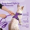image:imagerabbitgoo Cat Harness and Leash Escape Proof Vest with 3 Adjustable Buckles Soft Comfortable Kitten Harness Easy to Wear Reflective for Safe Outdoor Walking Small GreenPurple