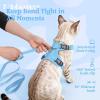 image:imagerabbitgoo Cat Harness and Leash Escape Proof Vest with 3 Adjustable Buckles Soft Comfortable Kitten Harness Easy to Wear Reflective for Safe Outdoor Walking Small GreenSky Blue