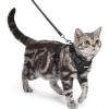 image:imagerabbitgoo Cat Harness and Leash Escape Proof Vest with 3 Adjustable Buckles Soft Comfortable Kitten Harness Easy to Wear Reflective for Safe Outdoor Walking Small GreenBlack