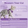 image:imagerabbitgoo Cat Harness and Leash Escape Proof Vest with 3 Adjustable Buckles Soft Comfortable Kitten Harness Easy to Wear Reflective for Safe Outdoor Walking Small GreenPurple