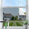 image:imagerabbitgoo One Way Privacy Window Film Window Tint for Home with Tools UV Blocking Heat Control Static Cling No Glue Daytime Privacy See Out Not in 175 Inch X 65 Feet Black SilverSilver