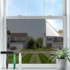 image:imagerabbitgoo One Way Privacy Window Film Window Tint for Home with Tools UV Blocking Heat Control Static Cling No Glue Daytime Privacy See Out Not in 175 Inch X 65 Feet Black SilverBlack Silver
