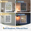 image:imagerabbitgoo Frosted Glass Window Privacy Film with Wave Effect Decorative Cling UV Sun Blocking Decals for Home Removable and Reusable 175 X 787 inchesRippled