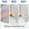 image:imagerabbitgoo Frosted Glass Window Privacy Film with Wave Effect Decorative Cling UV Sun Blocking Decals for Home Removable and Reusable 175 X 787 inchesRippled