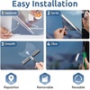 image:imagerabbitgoo One Way Privacy Window Film Window Tint for Home with Tools UV Blocking Heat Control Static Cling No Glue Daytime Privacy See Out Not in 175 Inch X 65 Feet Black SilverSilver