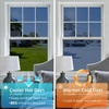 image:imagerabbitgoo One Way Privacy Window Film Window Tint for Home with Tools UV Blocking Heat Control Static Cling No Glue Daytime Privacy See Out Not in 175 Inch X 65 Feet Black SilverBlue Silver