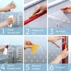 image:imagerabbitgoo One Way Privacy Window Film Window Tint for Home with Tools UV Blocking Heat Control Static Cling No Glue Daytime Privacy See Out Not in 175 Inch X 65 Feet Black SilverFrosted