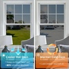 image:imagerabbitgoo One Way Privacy Window Film Window Tint for Home with Tools UV Blocking Heat Control Static Cling No Glue Daytime Privacy See Out Not in 175 Inch X 65 Feet Black SilverBlack Silver