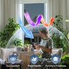 image:imagerabbitgoo One Way Privacy Window Film Window Tint for Home with Tools UV Blocking Heat Control Static Cling No Glue Daytime Privacy See Out Not in 175 Inch X 65 Feet Black SilverBlack Silver