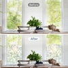 image:imagerabbitgoo One Way Privacy Window Film Window Tint for Home with Tools UV Blocking Heat Control Static Cling No Glue Daytime Privacy See Out Not in 175 Inch X 65 Feet Black SilverCrystal