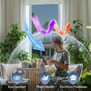image:imagerabbitgoo One Way Privacy Window Film Window Tint for Home with Tools UV Blocking Heat Control Static Cling No Glue Daytime Privacy See Out Not in 175 Inch X 65 Feet Black SilverSilver