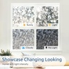 image:imagerabbitgoo One Way Privacy Window Film Window Tint for Home with Tools UV Blocking Heat Control Static Cling No Glue Daytime Privacy See Out Not in 175 Inch X 65 Feet Black SilverCrystal