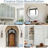 image:imagerabbitgoo One Way Privacy Window Film Window Tint for Home with Tools UV Blocking Heat Control Static Cling No Glue Daytime Privacy See Out Not in 175 Inch X 65 Feet Black SilverFrosted