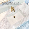 image:imagerabbitgoo Rainbow Window Privacy Film 118X 787inches Glossy Marble Countertop Contact Paper 118 x 787inches