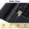 image:imagerabbitgoo Stained Glass Window Privacy Film Mosaic Pattern Frosted Glass Window Film Rainbow Decorative Sticker Static Cling UV Blocking Suncatcher for Home 175 X 787 InchesMatte Black