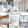 image:imagerabbitgoo Stained Glass Window Privacy Film Mosaic Pattern Frosted Glass Window Film Rainbow Decorative Sticker Static Cling UV Blocking Suncatcher for Home 175 X 787 InchesClear