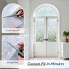 image:imagerabbitgoo Stained Glass Window Privacy Film Mosaic Pattern Frosted Glass Window Film Rainbow Decorative Sticker Static Cling UV Blocking Suncatcher for Home 175 X 787 InchesClear