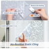 image:imagerabbitgoo Stained Glass Window Privacy Film Mosaic Pattern Frosted Glass Window Film Rainbow Decorative Sticker Static Cling UV Blocking Suncatcher for Home 175 X 787 InchesClear