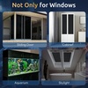 image:imagerabbitgoo Window Privacy Film Frosted Bamboo Pattern Removable UV Blocking Stained Glass Decals Covering Decorative Window Cling for Home 175 in X 131 Feet RegularBlack