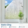 image:imagerabbitgoo Window Privacy Film Frosted Bamboo Pattern Removable UV Blocking Stained Glass Decals Covering Decorative Window Cling for Home 175 in X 131 Feet RegularRegular