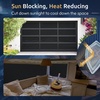 image:imagerabbitgoo Window Privacy Film Frosted Bamboo Pattern Removable UV Blocking Stained Glass Decals Covering Decorative Window Cling for Home 175 in X 131 Feet RegularBlack