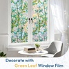 image:imagerabbitgoo Window Privacy Film Green Leaf Pattern with Installation Tools Set