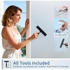 image:imagerabbitgoo Window Privacy Film Mosaic Window Rainbow Film 175 x 787 inches