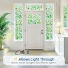 image:imagerabbitgoo Window Privacy Film Rainbow Film Decorative Window Sticker 3D Static Stained Glass Cling Tint for Home Heat Control NonAdhesive Green Vines 354 x 1574 inch