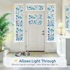 image:imagerabbitgoo Window Privacy Film Rainbow Film Decorative Window Sticker 3D Static Stained Glass Cling Tint for Home Heat Control NonAdhesive Purple Vines 236 x 785 inch