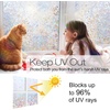 image:imagerabbitgoo Window Privacy Film Rainbow Prism Pattern Stained Glass Window Film Triangle Pattern 175 x 787