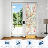 image:imagerabbitgoo Window Privacy Film Stained Glass Window Film Decorative 3D Rainbow Static Cling Colorful Decals UV Blocking NonAdhesive Coverings for Home Door Cosmos Flowers 175 x 787Cosmos