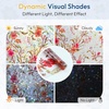 image:imagerabbitgoo Window Privacy Film Stained Glass Window Film Decorative 3D Rainbow Static Cling Colorful Decals UV Blocking NonAdhesive Coverings for Home Door Cosmos Flowers 175 x 787Cosmos
