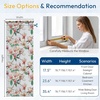 image:imagerabbitgoo Window Privacy Film Stained Glass Window Film Decorative 3D Rainbow Static Cling Colorful Decals UV Blocking NonAdhesive Coverings for Home Door Cosmos Flowers 175 x 787Magnolia