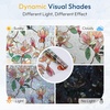 image:imagerabbitgoo Window Privacy Film Stained Glass Window Film Decorative 3D Rainbow Static Cling Colorful Decals UV Blocking NonAdhesive Coverings for Home Door Cosmos Flowers 175 x 787Magnolia