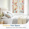 image:imagerabbitgoo Window Privacy Film Stained Glass Window Film Decorative 3D Rainbow Static Cling Colorful Decals UV Blocking NonAdhesive Coverings for Home Door Cosmos Flowers 175 x 787Cosmos