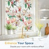 image:imagerabbitgoo Window Privacy Film Stained Glass Window Film Decorative 3D Rainbow Static Cling Colorful Decals UV Blocking NonAdhesive Coverings for Home Door Cosmos Flowers 175 x 787Magnolia