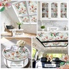 image:imagerabbitgoo Window Privacy Film Stained Glass Window Film Decorative 3D Rainbow Static Cling Colorful Decals UV Blocking NonAdhesive Coverings for Home Door Cosmos Flowers 175 x 787Magnolia