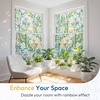image:imagerabbitgoo Window Privacy Film Stained Glass Window Film Decorative 3D Rainbow Static Cling Colorful Decals UV Blocking NonAdhesive Coverings for Home Door Green Leaf 175 x 787Leaf