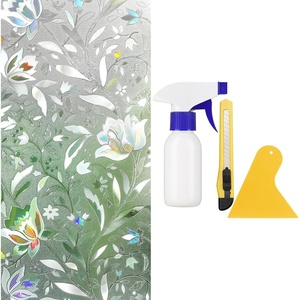 image:imagerabbitgoo Decorative Rainbow Window Film Tulip 175 x 787 rabbitgoo Window Tint Kit Tools