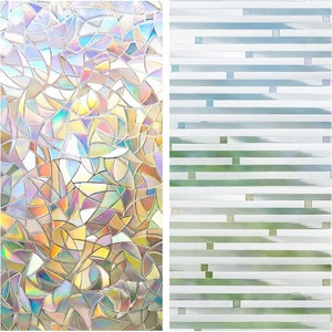 image:imagerabbitgoo Frosted Glass Window Film and Rainbow Window Film 175 x 787 inches