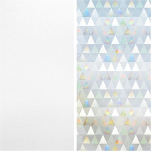 image:imagerabbitgoo Frosted Glass Window Film with Rainbow Prism Window Cling 175 x 787 inches