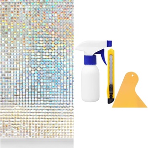 image:imagerabbitgoo Stained Glass Window Film 236 x 787 inches rabbitgoo Window Tint Kit Tools