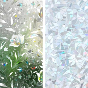 image:imagerabbitgoo Window Privacy Film Decorative Stained Glass Window Film 175 x 787