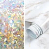image:imagerabbitgoo Rainbow Window Privacy Film 354 x 787inches Glossy Marble Countertop Contact Paper 354 x 787inches