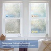 image:imagerabbitgoo Frosted Window Privacy Film 175x787 inches and Small Mosaic Window Film 175x787 inches