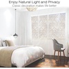 image:imagerabbitgoo Privacy Window Film 3D Rainbow Decorative Glass Clings Window Decals Pebble amp Circle 175 by 787 inches